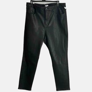 Good American Woman Organic Cotton Blend Coated Jeans Plus Size: 24
